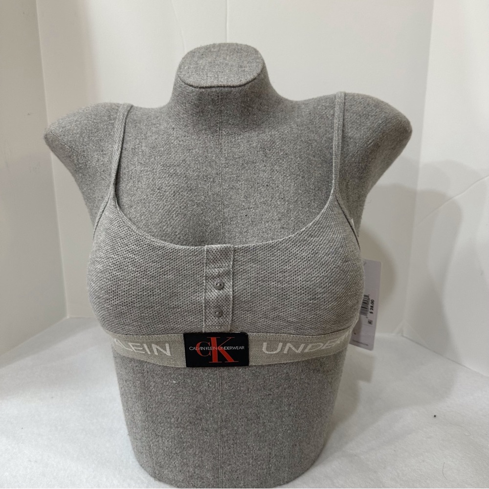 Grey Calvin Klein Monogram Bralette
